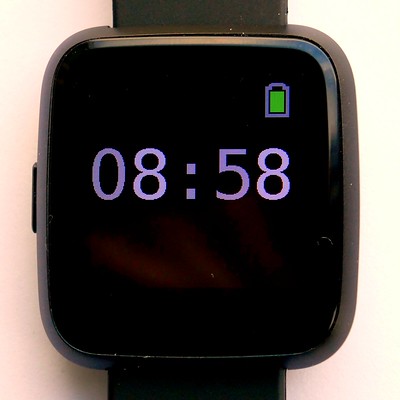 wasp-os digital clock app running on PineTime